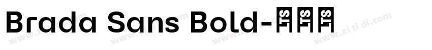 Brada Sans Bold字体转换
